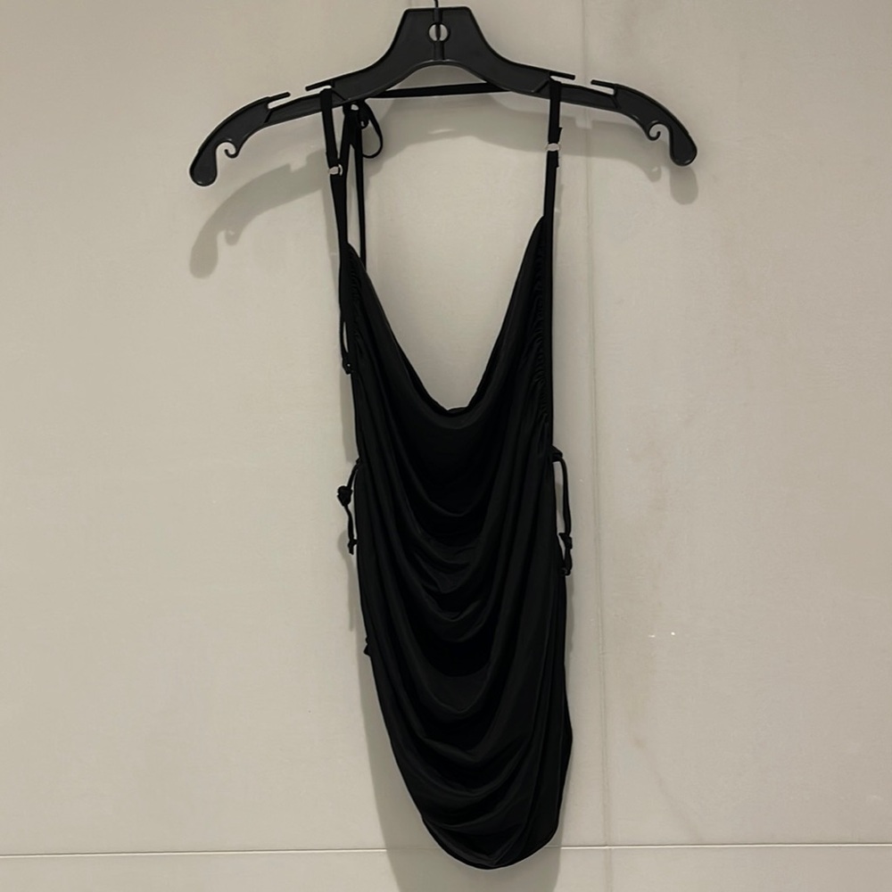 Vintage Black Adjustable Halter Top